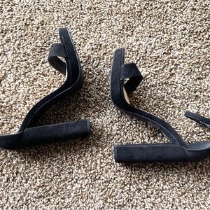 Fashion Nova Suede Black Heels